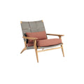 **Moderne fauteuil met houten frame en kussen**